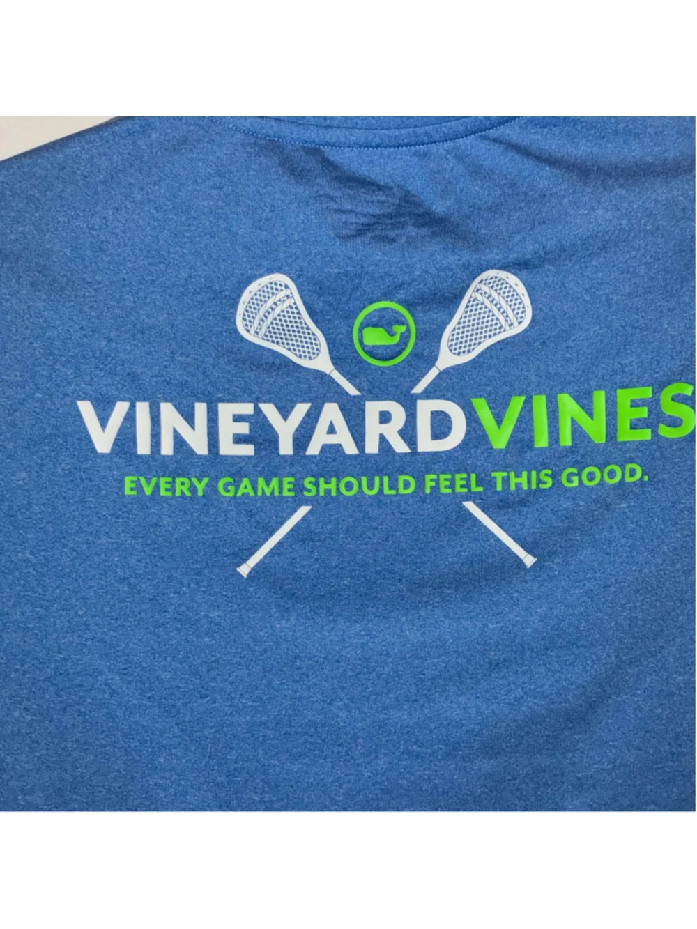 Boy’s Vineyard Vines Performance Lacrosse T-Shirt, Blue, Size L